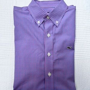 Vineyard Vines boys whale shirt button down - LARGE